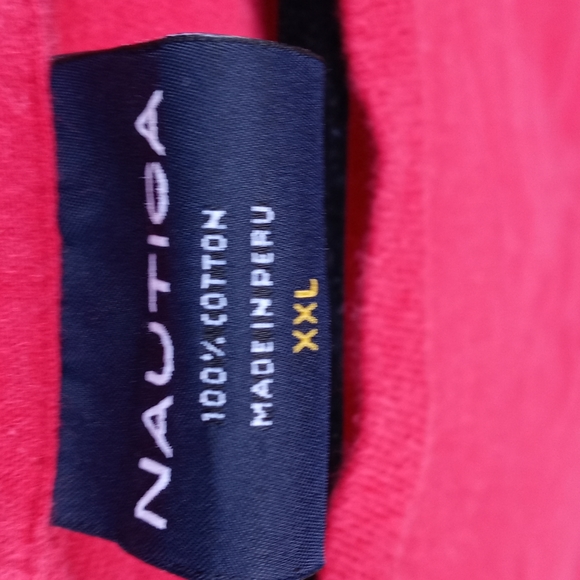 Nautica long sleeved T-shirt Red/Navy Size XXL - Picture 3 of 6
